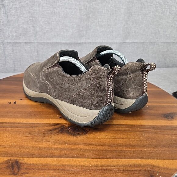 L.L. Bean men's Casual Size 10.5 Brown Suede Sport Slide Ins 05330 0 Vj31 04 - Picture 7 of 13